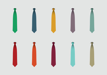 Cravat Icon Set - vector #404741 gratis