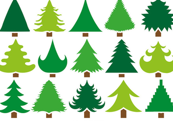 Vector Set Of 15 Pine Icons - Free vector #404931