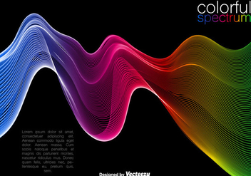 Vector Colorful Wave Background - vector gratuit #406611 