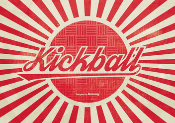 Kickball Background Illustration - Kostenloses vector #406671