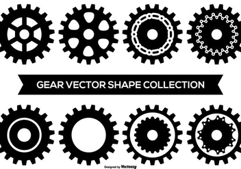 Vector Gear Shape Collection - vector gratuit #406691 