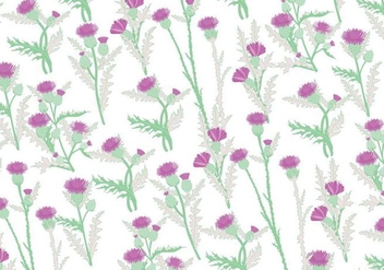 Thistle Pattern Vector - Free vector #406951