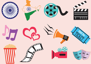 Bollywood Movie Icon - vector gratuit #408231 