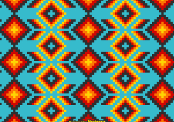 Free Mexican Huichol Vector Pattern - vector gratuit #408591 