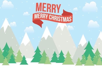 Free Christmas Vector Landscape - Free vector #409431