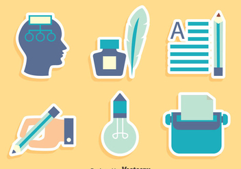 Story Telling Element Icons Vector - Free vector #409561