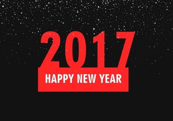 Free Vector New Year 2017 Background - Kostenloses vector #410711