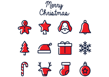 Christmas Linear Icon - vector gratuit #411101 