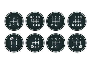 Free Gear Shift Vector Pack - Kostenloses vector #411591