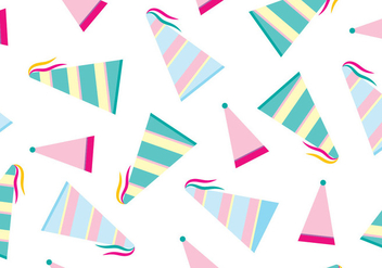 Party Hat Vector Pattern - Free vector #411621