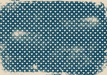 Cute Blue Grunge Hearts Background - Kostenloses vector #411811