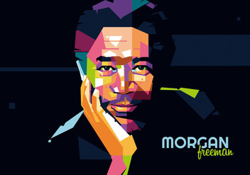 Morgan Freeman - Hollywood Style - WPAP - vector #412111 gratis
