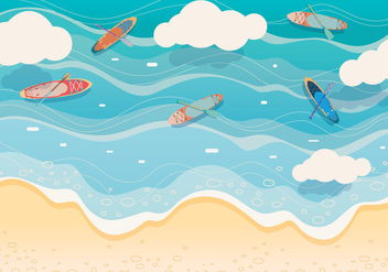 Paddle Background Vector - Free vector #412491