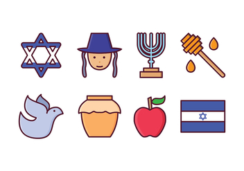Free Israel Icon Set - vector #412531 gratis