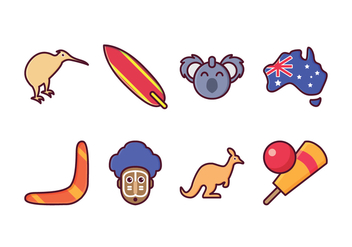 Free Australia Icon Set - vector #413471 gratis