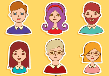 Nice People Avatar Collection Vector - vector #413721 gratis