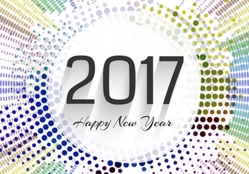 Free Vector New Year 2017 Background - Free vector #413871
