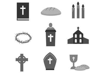 Free Holy Week Icons - vector gratuit #415921 