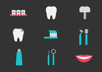 Free Teeth and Dentistry Icons - vector #416301 gratis