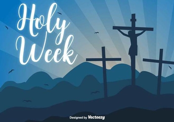 Holy Week Vector Background - vector gratuit #416881 
