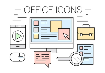 Free Office Icons - бесплатный vector #417061