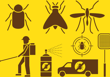 Pest Control Icons - Free vector #417641
