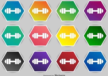 Dumbell Vector Icons - Free vector #417841