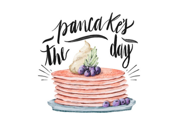 Pancake’s Day Illustration - vector #418211 gratis