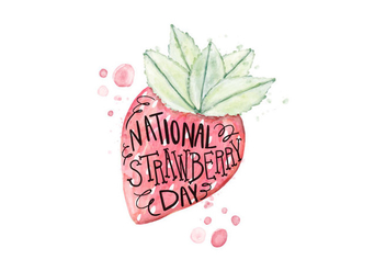 Strawberry Day Illustration - Kostenloses vector #418641