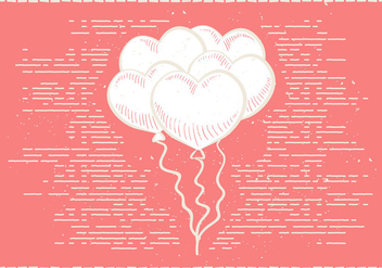 Free Hand Drawn Valentines Vector Background - vector #418871 gratis