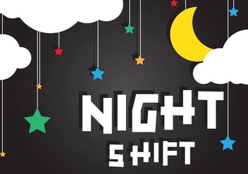 Night Shift Background Vector - Free vector #418961