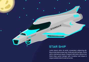 Starship Background - vector gratuit #419221 
