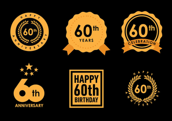 60th Vector Pack 1 - Free vector #419231