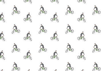 Free Bicicleta Seamless Pattern Vector Illustration - Free vector #419411