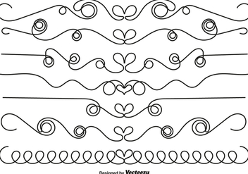 Ornamental Borders With Hearts - Free vector #419761