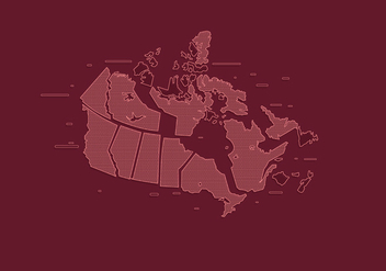State Outlines Canada Vector - vector gratuit #420341 