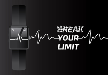 Heart Rate Fit Tracker Free Vector - Kostenloses vector #422651