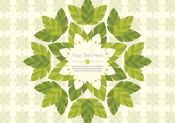 Green Leaf Daun Background Vector - vector #422991 gratis