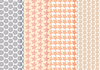 Vector Collection of Floral Patterns - Free vector #423581