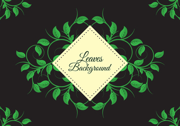 Free Leaves Background Vector - vector gratuit #424041 