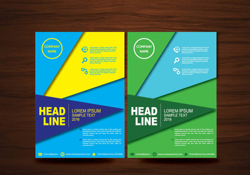 Vector Brochure Flyer design Layout template in A4 size - vector gratuit #424921 