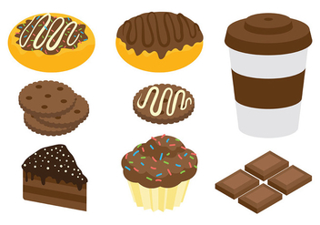 Free Chocolate Icons Vector - vector gratuit #425661 
