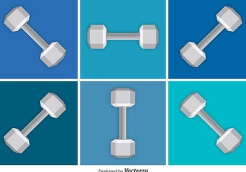 Dumbbell Vector Icons - Free vector #426071