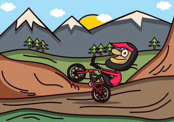 Mountain Bike Vector - vector gratuit #426201 
