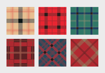 Colorful Flannel Pattern Vector - Free vector #426371