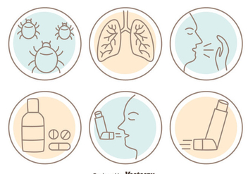 Asthma Icon Vectors - vector #426581 gratis