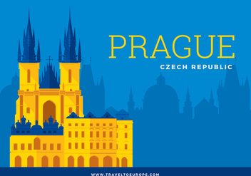 Free Prague Template Vector - vector gratuit #427251 