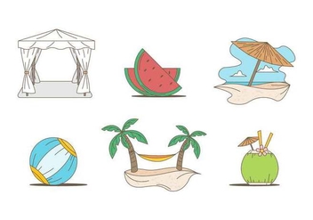 Free Outstanding Beach Holiday Vectors - Free vector #427311