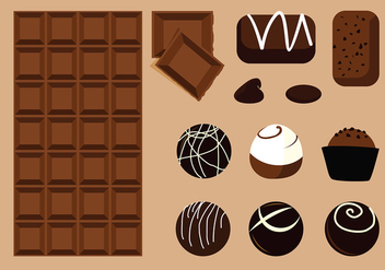 Chocolate Product Vector - vector #428381 gratis