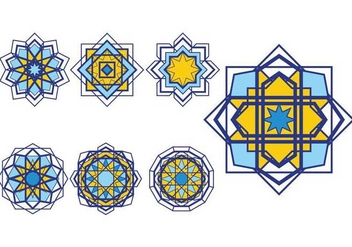 Islamic Ornaments Vector Set - бесплатный vector #428431